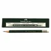 Pieštukas su trintuku Faber-Castell 9000 B Šešiakampis B (3 vnt.)
