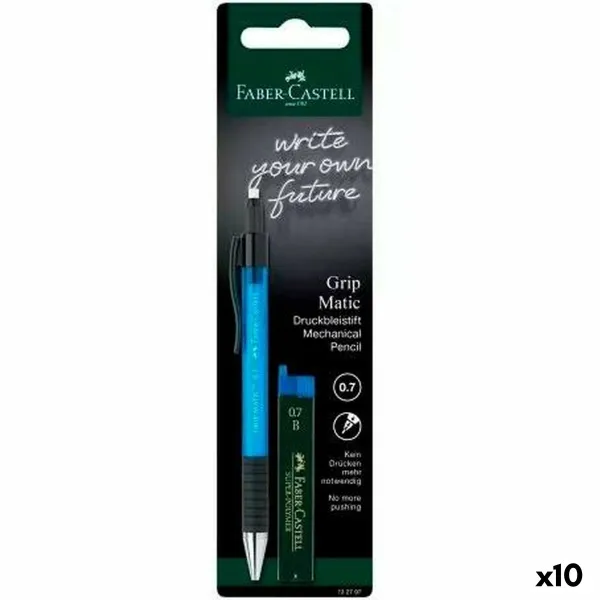 Lyijykynän pidin Faber-Castell Grip  Matic Sininen 0,7 mm (10 osaa)