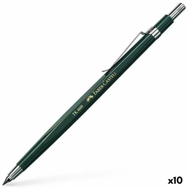 Zīmuļu Serdeņu Turētājs Faber-Castell Tk 4600 Zaļš 0,7 mm (10 gb.)