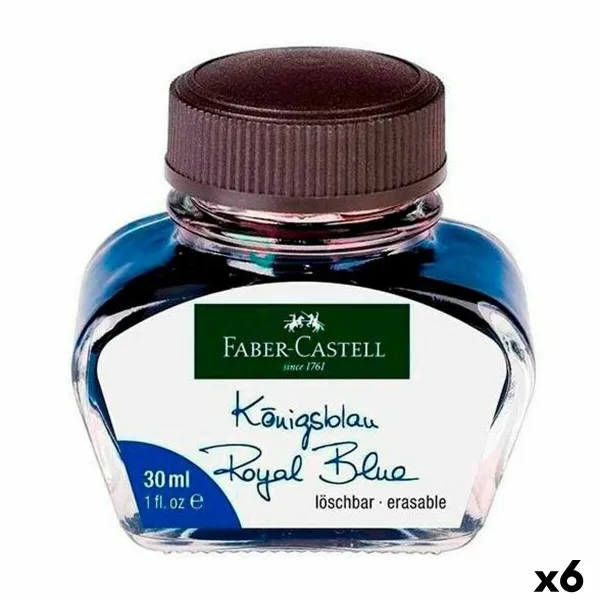 Rašalas Faber-Castell Mėlyna 6 Dalys 30 ml