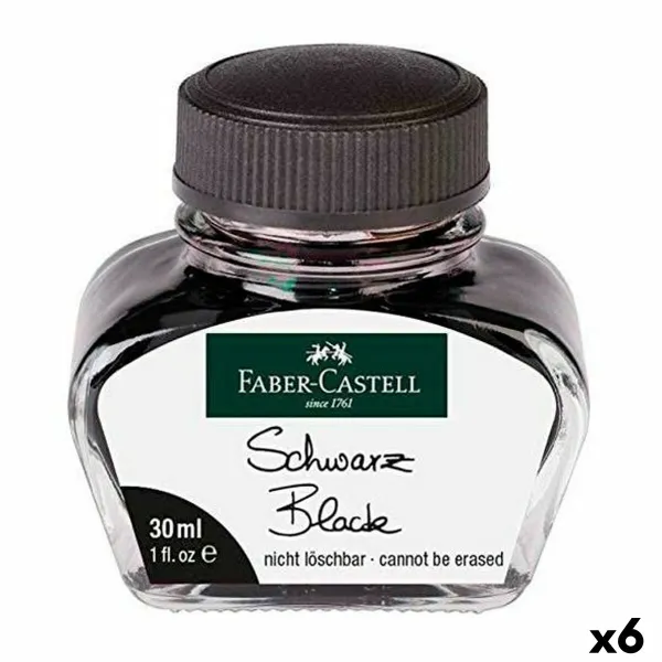 Muste Faber-Castell Musta 6 Kappaletta 30 ml