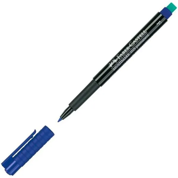 Permanentais marķieris Faber-Castell Multimark 1513 F Zils (10 gb.)