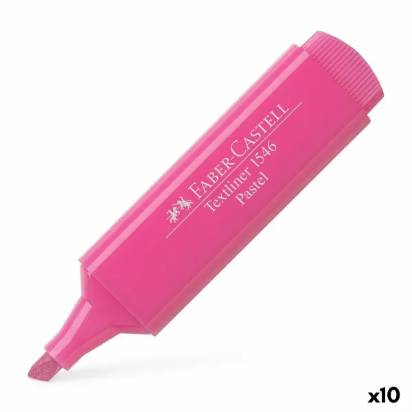 Fluoresentti tussi Faber-Castell Textliner 1546 Kakku Pinkki (10 osaa)