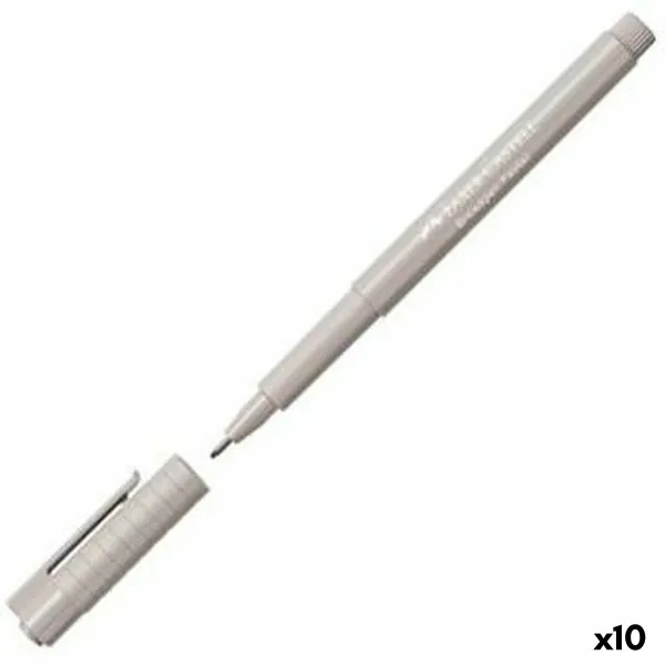 Permanentais marķieris Faber-Castell Broadpen Pastel Pelēks (10 gb.)