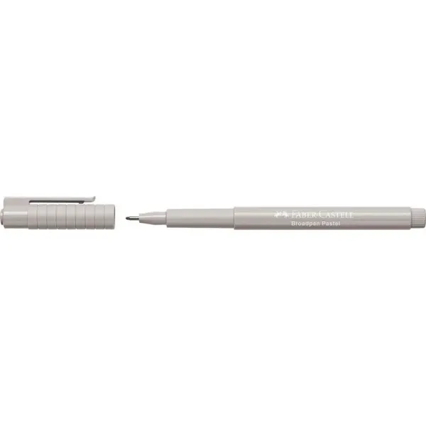 Постоянный маркер Faber-Castell Broadpen Pastel Серый (10 штук)