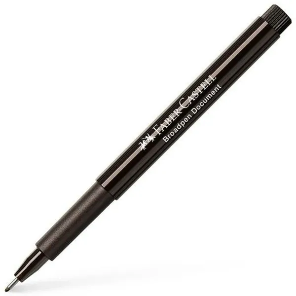 Marķieris Faber-Castell Broadpen Document Melns (10 gb.)