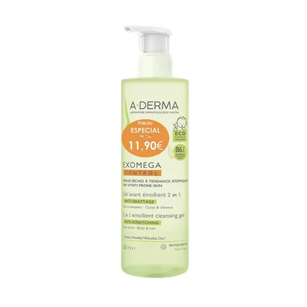 A-Derma Exomega 2 in 1 Cleansing Gel 500ml Special Price