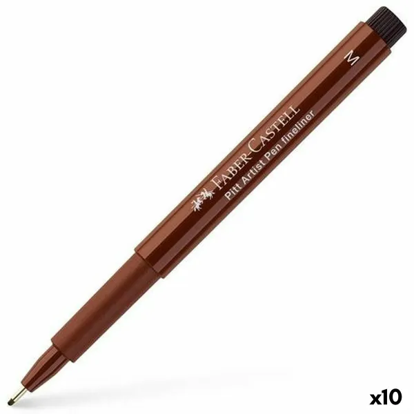 Permanentais marķieris Faber-Castell Pitt Artist Brūns (10 gb.)