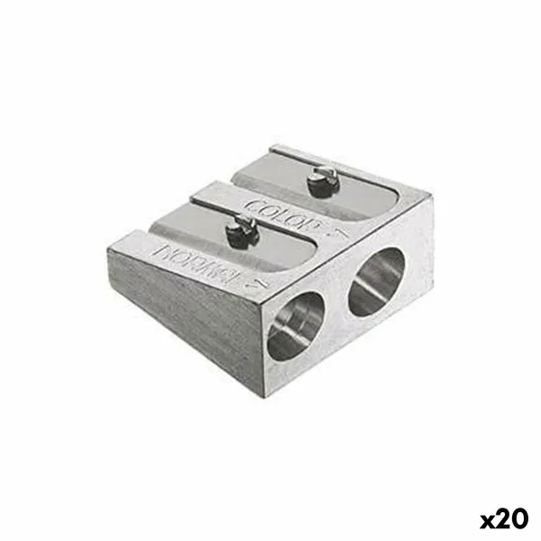 Kynänteroitin Faber-Castell Hopeinen Metalli (20 osaa)