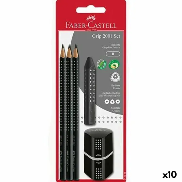 Zīmuļa Komplekts Faber-Castell Melns (5 gb.) (10 gb.)