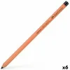 Spalvoti pieštukai Faber-Castell Pitt Pastell Juoda 6 Dalys