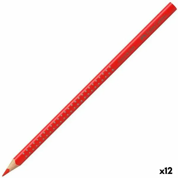 Vesivärikynät Faber-Castell Voimakas kirkkaanpunainen (12 osaa)