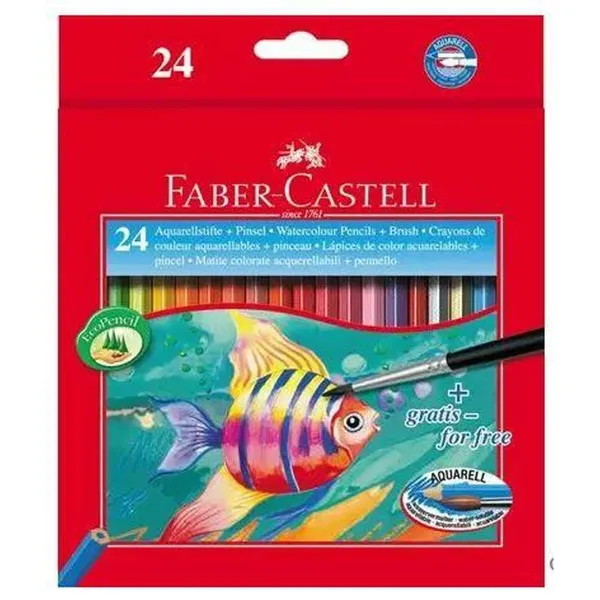Akvareļu krāsainie zīmuļi Faber-Castell Daudzkrāsains 3 Daudzums