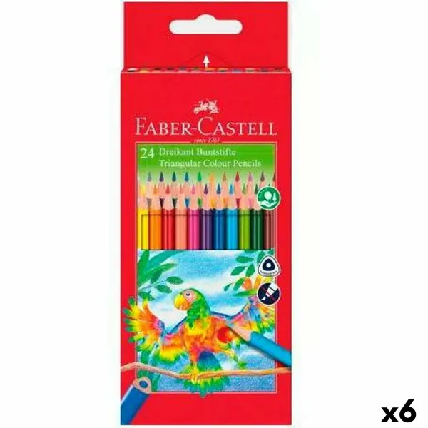 Цветные карандаши Faber-Castell Разноцветный 6 Предметы