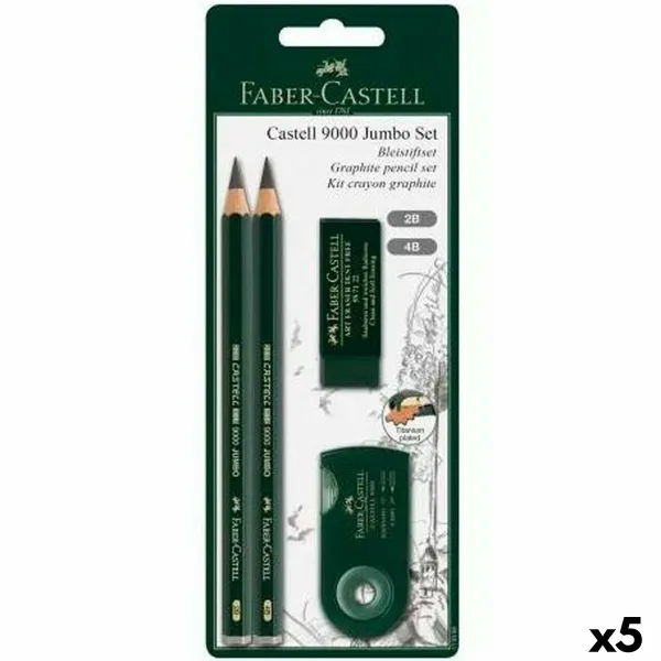 Pieštukų rinkinys Faber-Castell Juoda (5 vnt.)