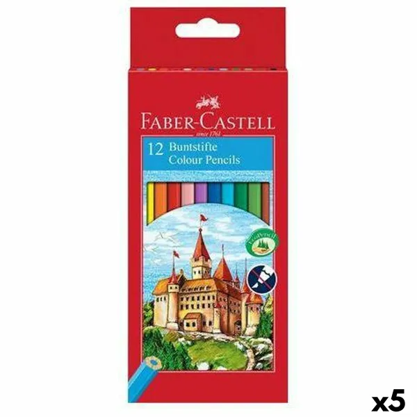 Krāsainie zīmuļi Faber-Castell Daudzkrāsains (5 gb.)