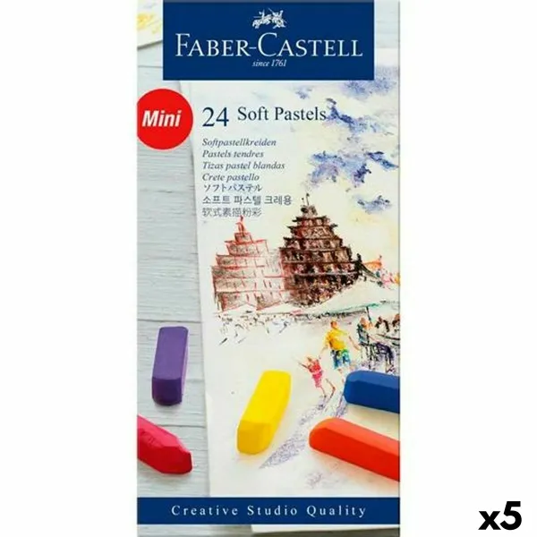 Set of soft pastel chalks Faber-Castell Spalvotas (5 vnt.)