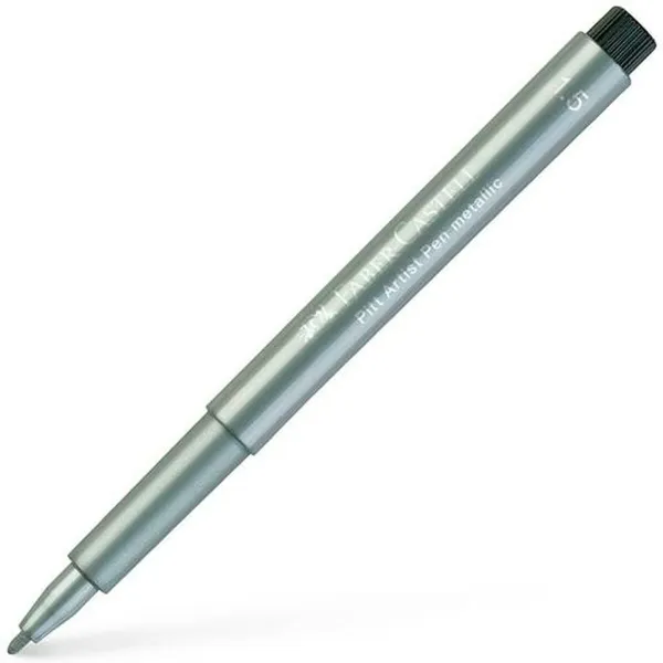 Marķieris Faber-Castell Pitt Artist Metālisks Sudrabains (10 gb.)