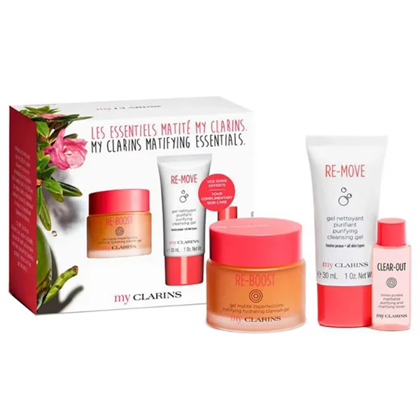 My Clarins Re-Boost Matifying Hydrating Belmish Gel 50ml Set 3 Pieces