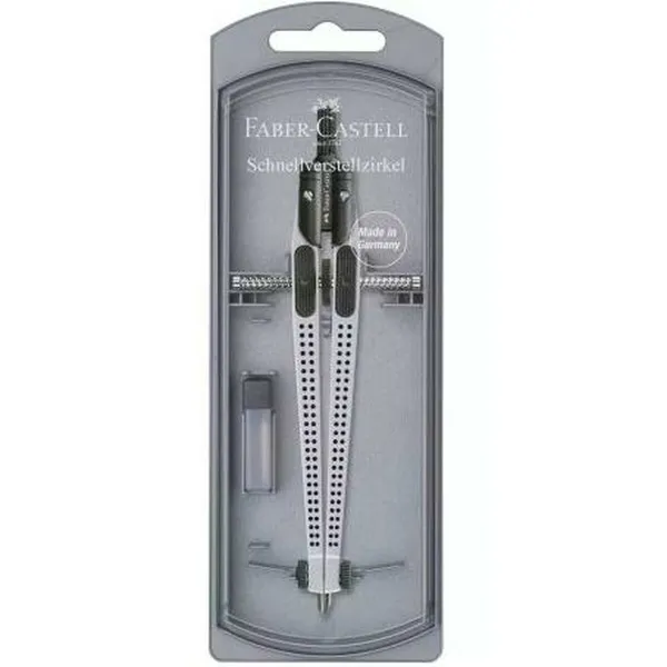 Kompassi Faber-Castell Hopeinen niveltyvä (5 osaa)