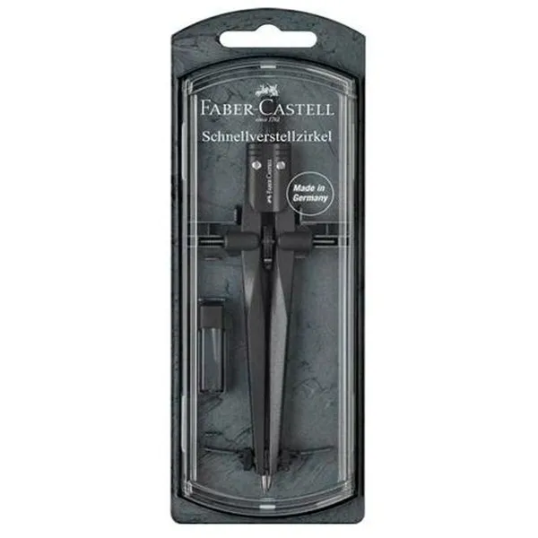 Kompassi Faber-Castell Musta (5 osaa)