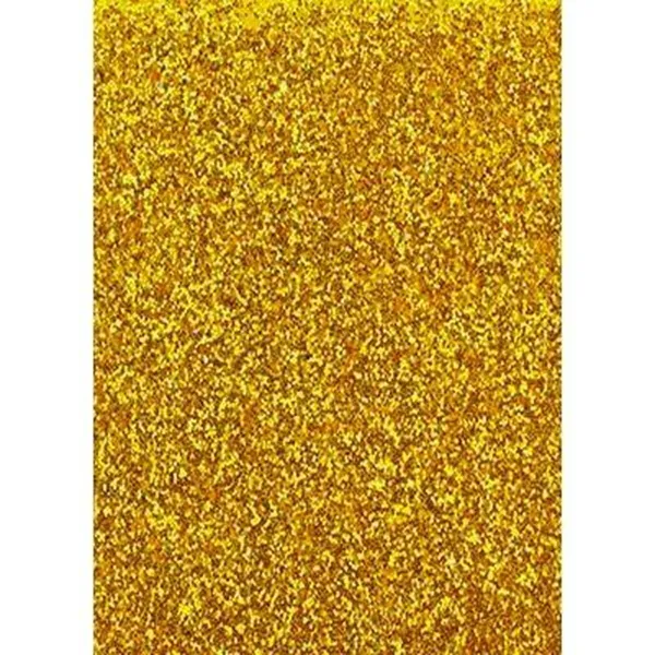 Popierius Fama Glitter Auksinis Eva guminis 50 x 70 cm (10 vnt.)