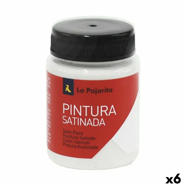Tempera La Pajarita L-21 6 Kappaletta Valkoinen Koulu Satiiniviimeistely