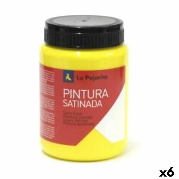 tempera La Pajarita L-02 Gold Dzeltens Satīna apdare Skolas (35 ml) (6 gb.)