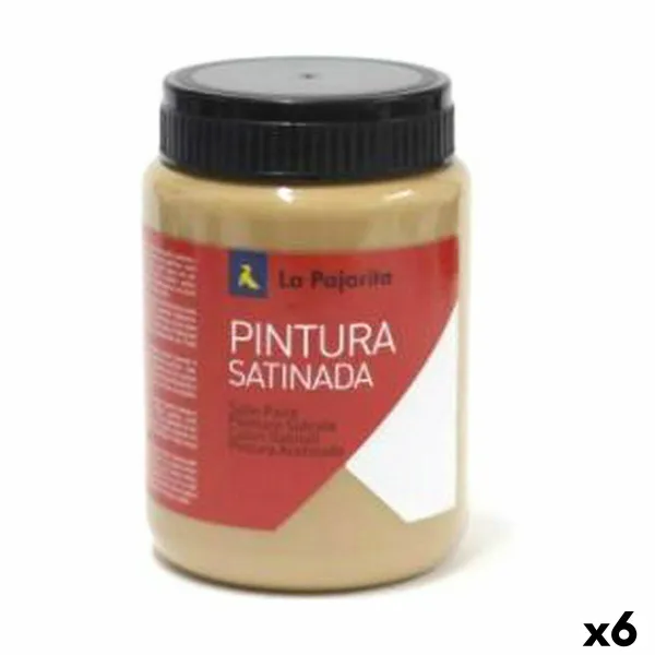 Tempera La Pajarita Siena L-05 6 Kappaletta Satiiniviimeistely Keltainen Koulu