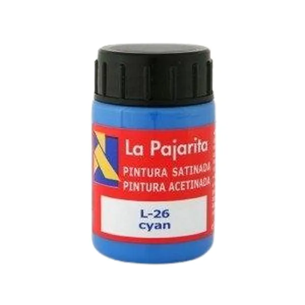 tempera La Pajarita Cyan L-26 6 Daudzums Skolas Satīna apdare Zils