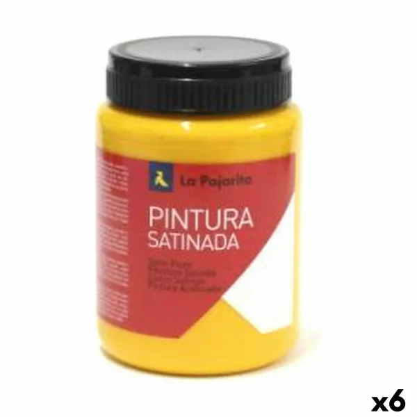 Tempera La Pajarita L-27 Keltainen Satiiniviimeistely Koulu (35 ml) (6 osaa)