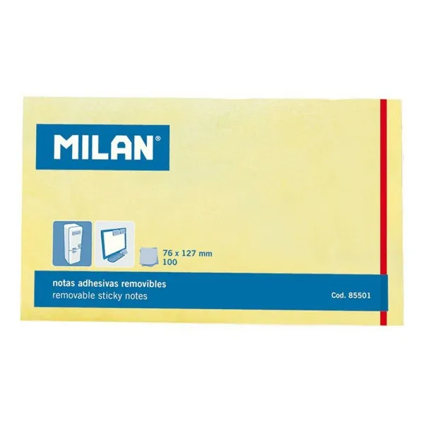 Līmlapiņas Milan Dzeltens (10 gb.)