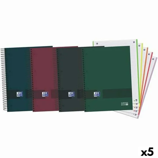 Harjoituskirjasetti Oxford European Book 5 Monivärinen A4 120 Levyt (5 osaa)