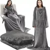 Light gray sweatshirt and bathrobe Ruhhy 22649