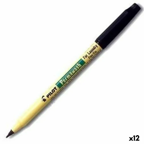 Marķiera Pildspalva Pilot Permawash Melns (12 gb.)