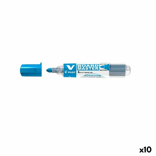 Whiteboard marker Pilot V Board Master Blue Whiteboard Rechargeable (10 Units)