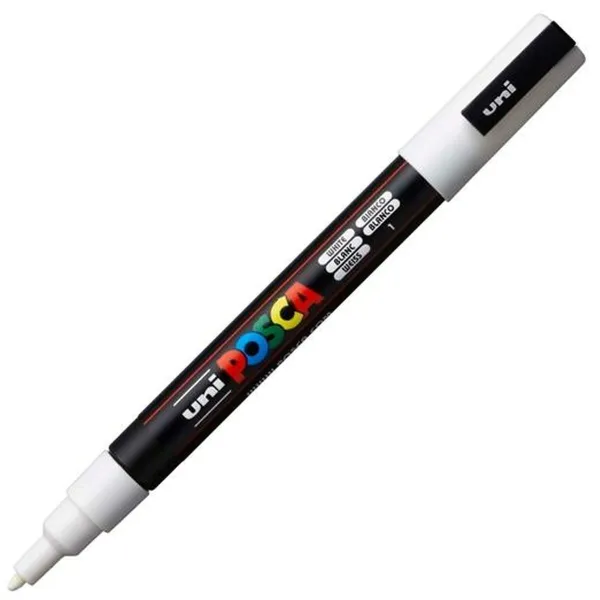 Маркер POSCA PC-3M Белый (6 штук)
