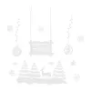 Christmas window stickers Ruhhy 22253