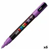 Marķieris POSCA PC-3M Violets (6 gb.)