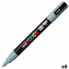 Merkkarikynä/huopakärkitussi POSCA PC-3M Harmaa (6 osaa)