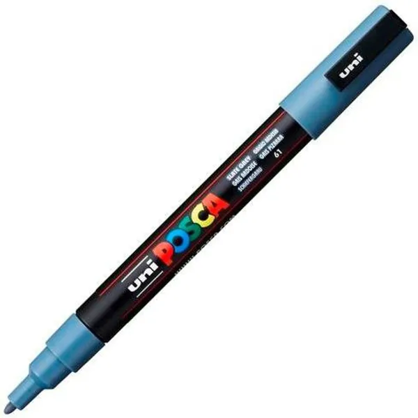 Huopakynä POSCA PC-3M Tumman harmaa (6 osaa)