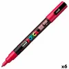 Dekoratyvinių dėžių rinkinys POSCA PC-3M Tamsiai raudona (6 vnt.)