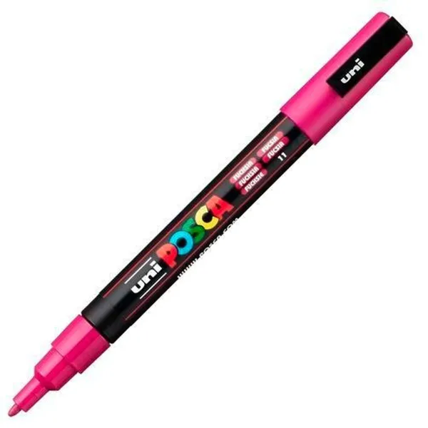 Marķieris POSCA PC-3M Fuksija (6 gb.)