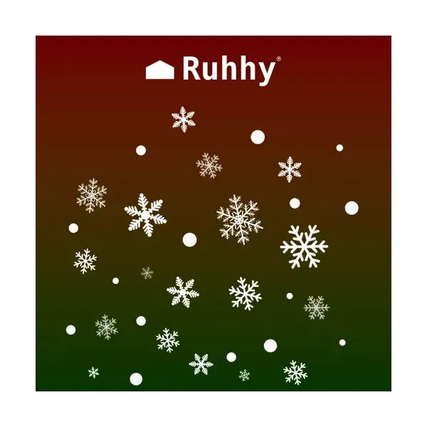 Ruhhy Christmas Window Stickers 22359