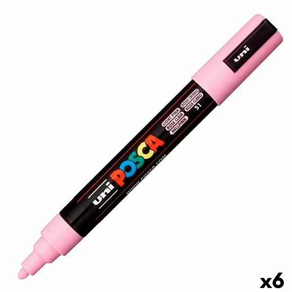 Huopakynä POSCA PC-5M Vaaleanpunainen (6 osaa)