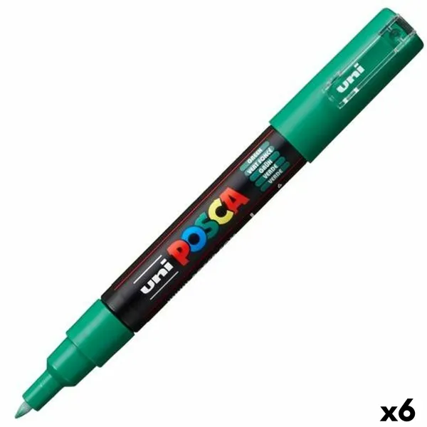 Fetras POSCA PC-1M Žalia (6 vnt.)