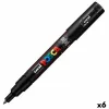 Фломастер POSCA PC-1M Чёрный (6 штук)