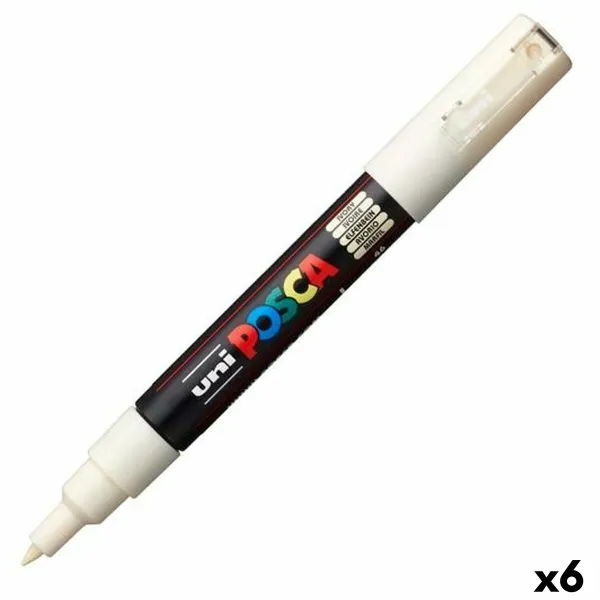 Huopakynä POSCA PC-1M Norsunluu (6 osaa)