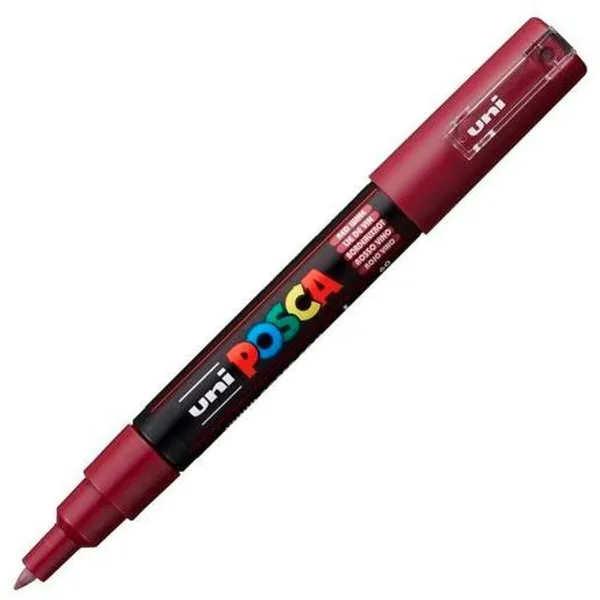 Marķiera Pildspalva POSCA PC-1M Sarkans Bordo (6 gb.)
