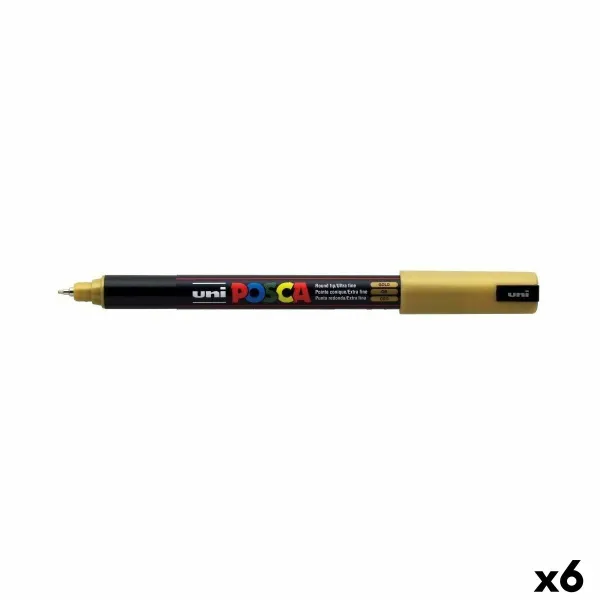 Marker POSCA PC-1MR Kuldne (6 Ühikut)